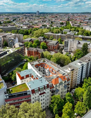 Luftaufnahme der Oberberg Fachklinik Fasanenkiez Berlin