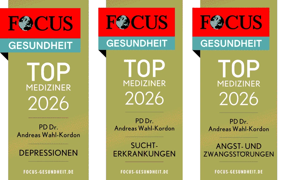 Siegel Focus Top Mediiziner Depression, Suchterkrankungen und Angst- und Zwangsst&ouml;rungen